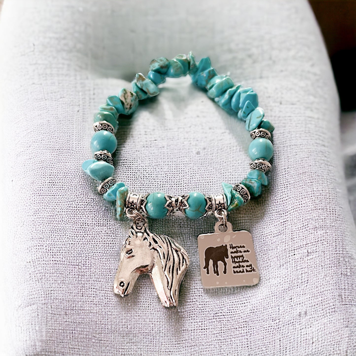 Humorous horse bracelet